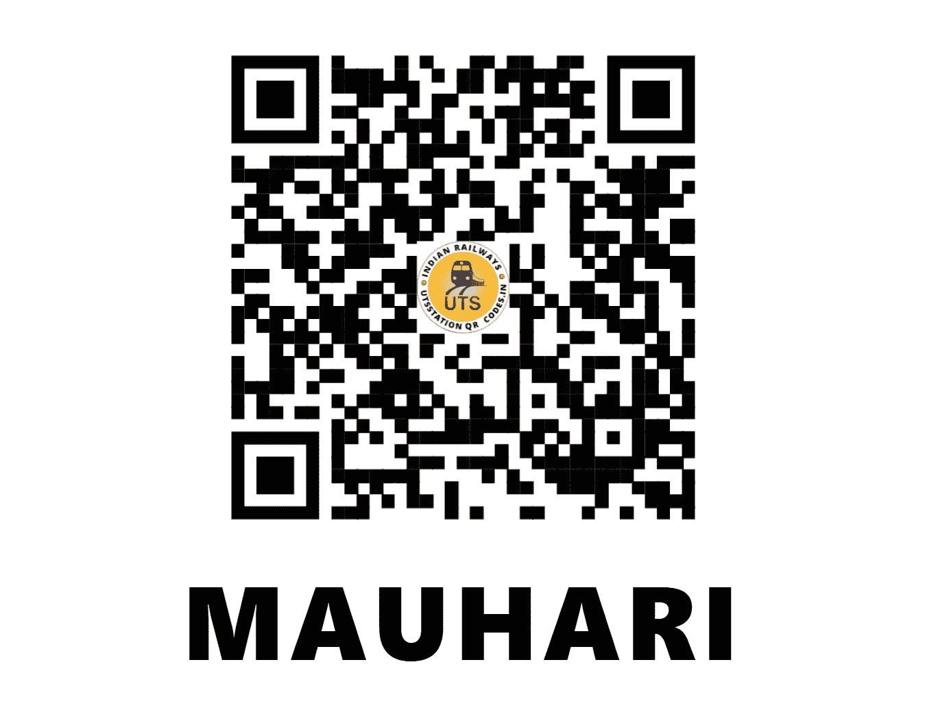 UTS QR Code for MAUHARI - MZH (SB - MADHYA PRADESH)